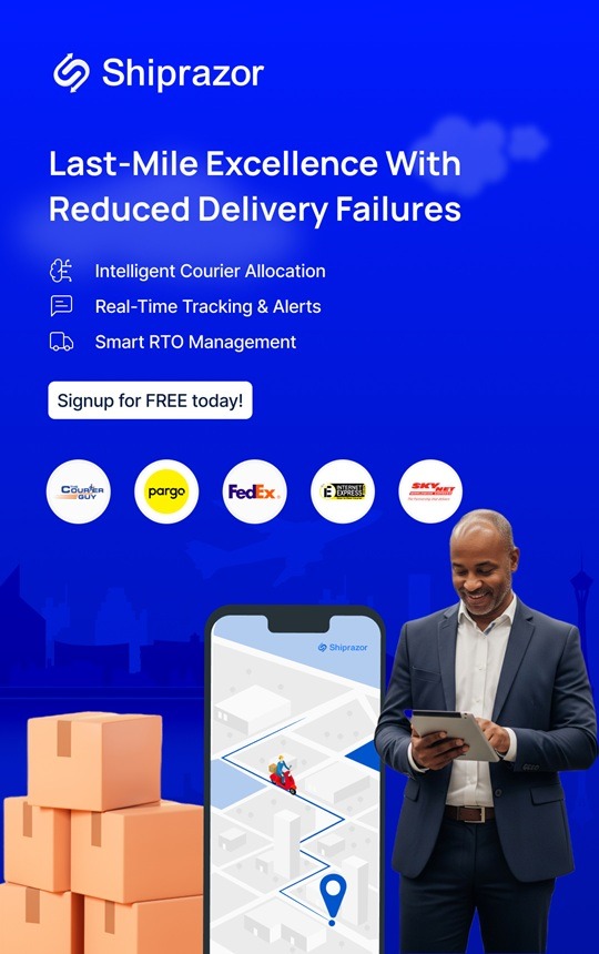 A man checking at a tablet about improving delivery and courier services.