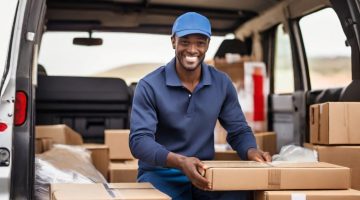 A man delivering fast and reliable same day delivery services in south africa.
